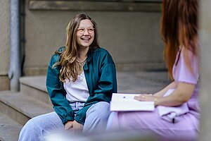 Webseite und Anmeldung (c) Anne Schwerin Studieninteressierte an der Hochschule