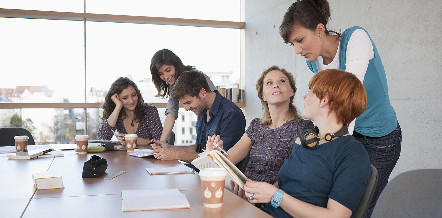 Gruppe Studierender beim Lernen