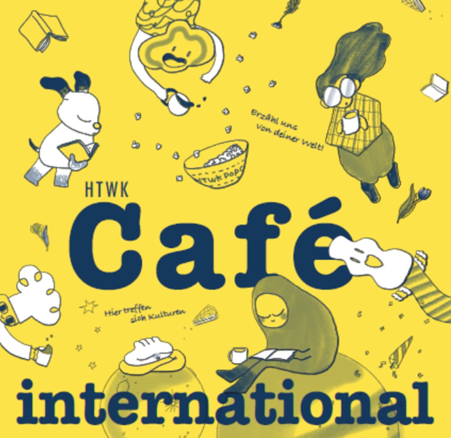 Plakat des Internationalen Café